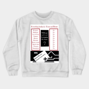 Everything Broken by Tories Crewneck Sweatshirt